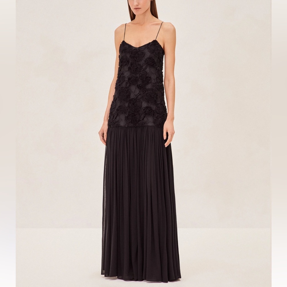 ALEXIS Black Evening Gown